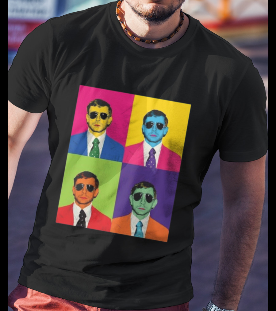 Mike Vining Pop Art Style Multicolor T-Shirt