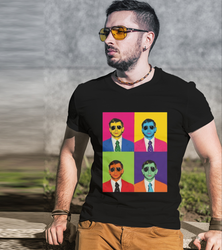 Mike Vining Pop Art Style Multicolor T-Shirt