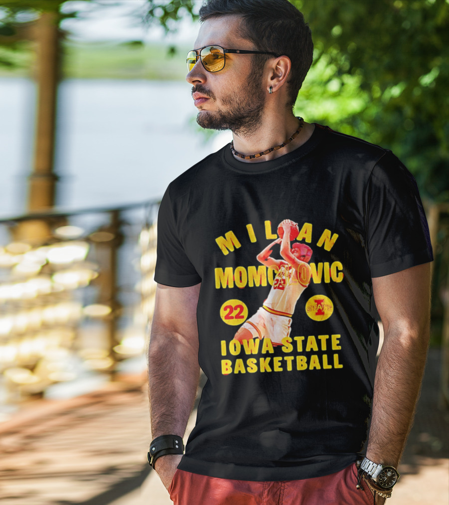 Milan Momcilovic 22 Iowa State Cyclones Basketball State 2026 T-Shirt