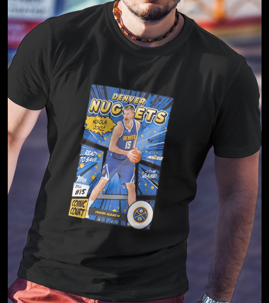 Denver Nuggets Nikola Jokic Comic Court Issue 15 T-Shirt
