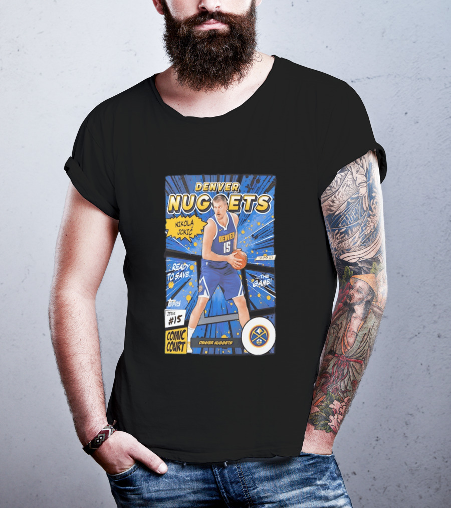 Denver Nuggets Nikola Jokic Comic Court Issue 15 T-Shirt