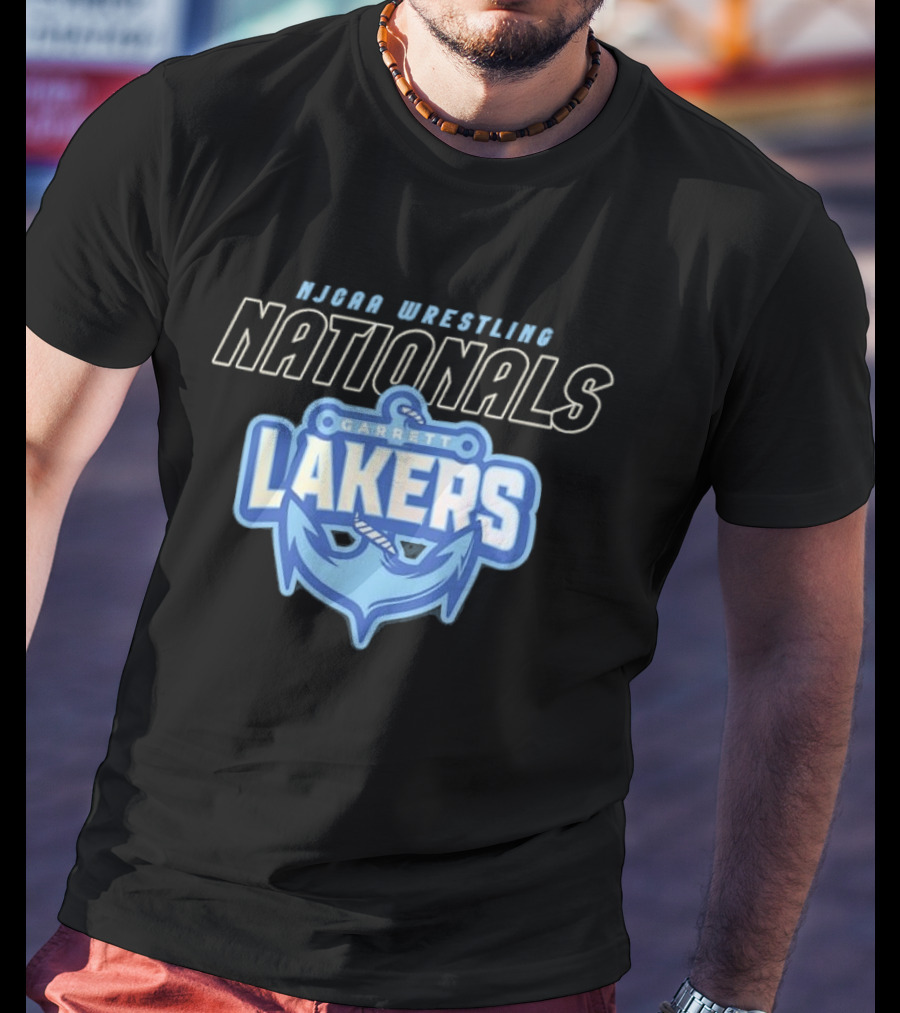 NJCAA Wrestling Nationals Garrett Lakers Anchor T-Shirt