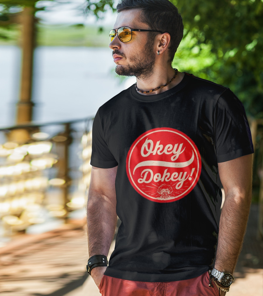 Okey Dokey The Last Drink Red Circle T-Shirt