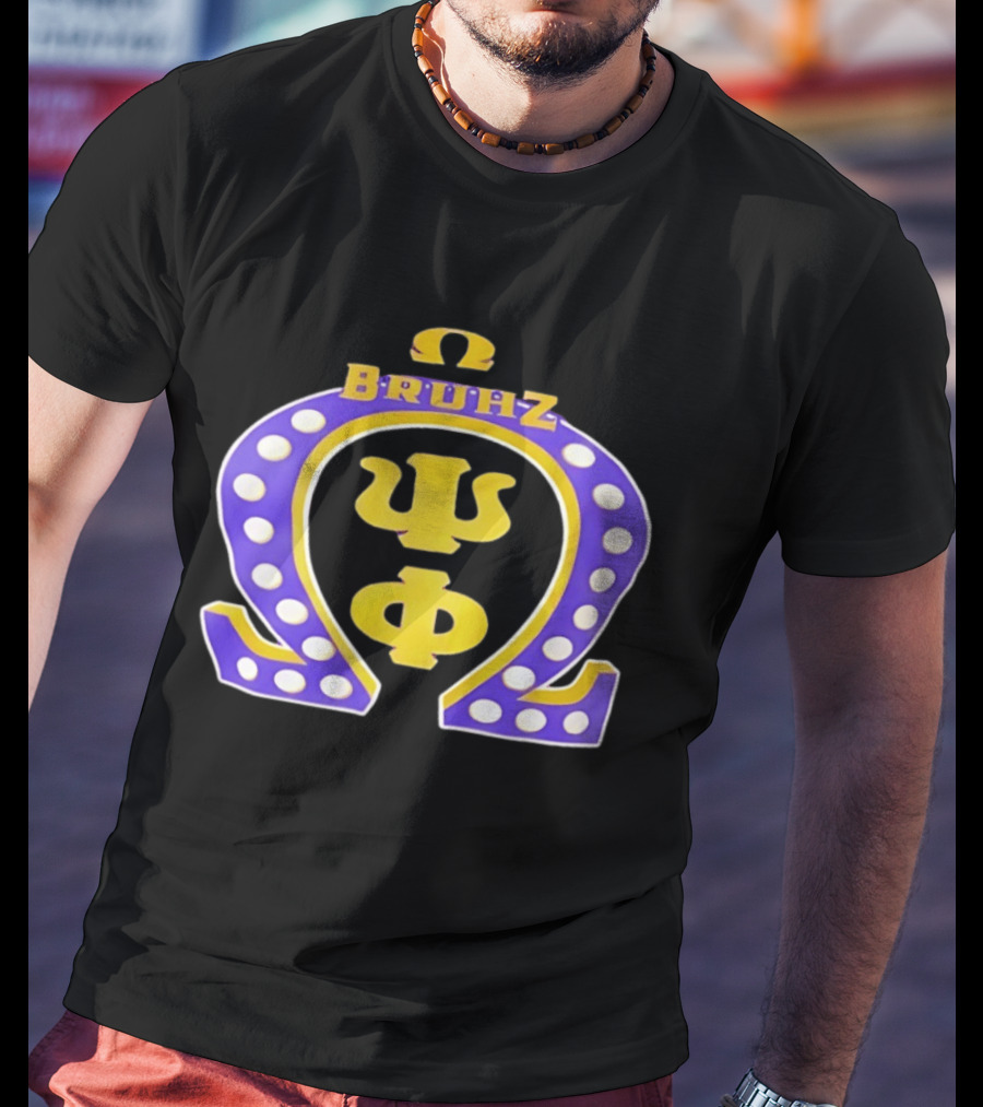 Omega Psi Phi Bruhz Greek Letters T-Shirt