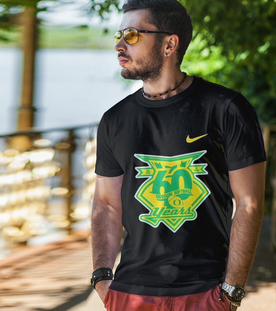 Nike Oregon Softball 60 Years Anniversary T-Shirt