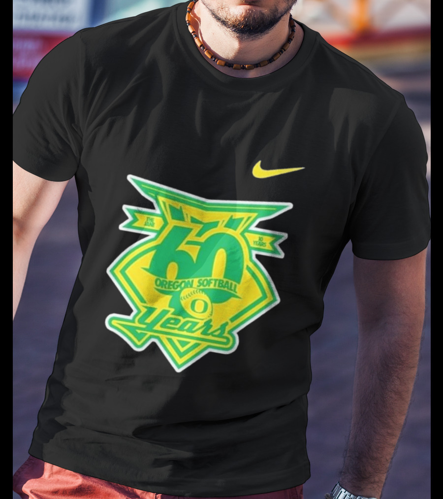 Nike Oregon Softball 60 Years Anniversary T-Shirt