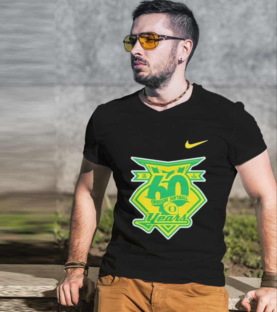 Nike Oregon Softball 60 Years Anniversary T-Shirt