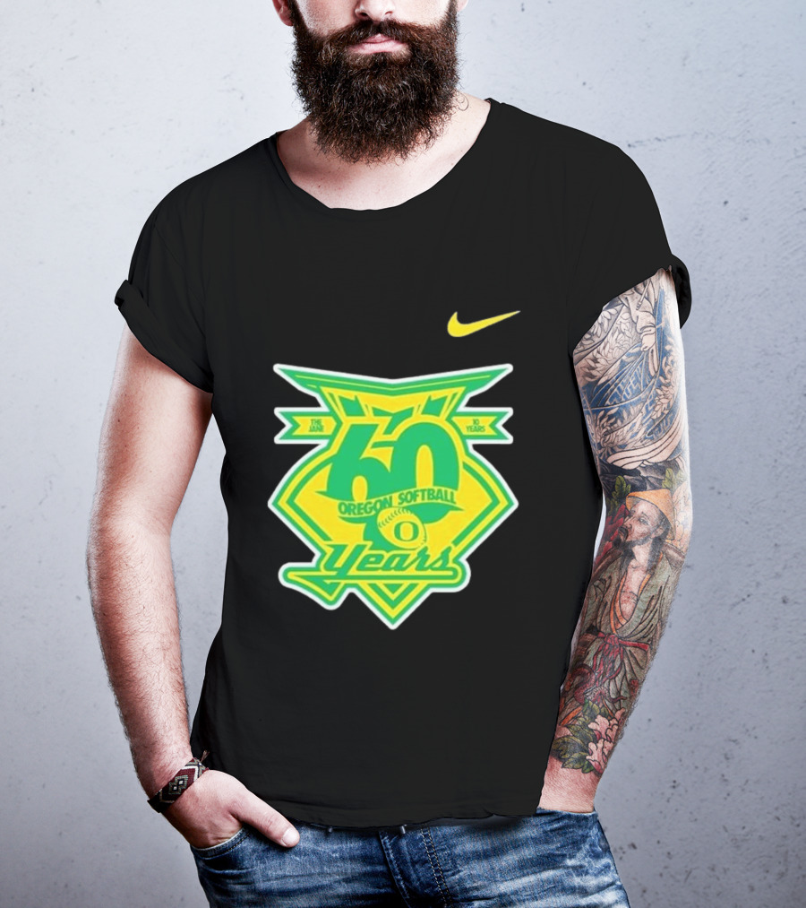 Nike Oregon Softball 60 Years Anniversary T-Shirt