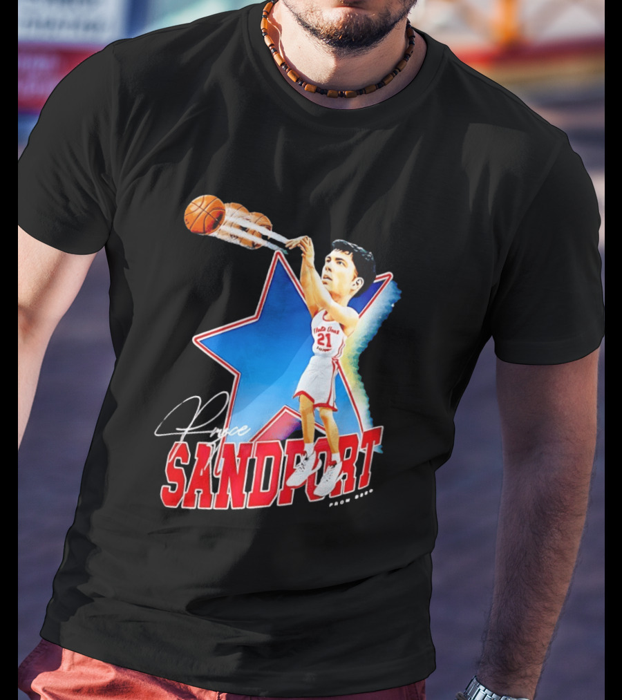Pryce Sandfort Nebraska Cornhuskers Basketball Star Player 21 T-Shirt