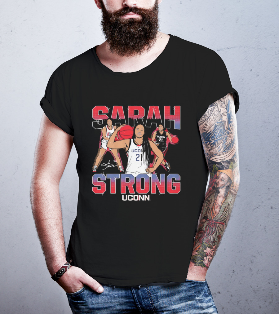 UConn Huskies Sarah Strong Basketball Player T-Shirt