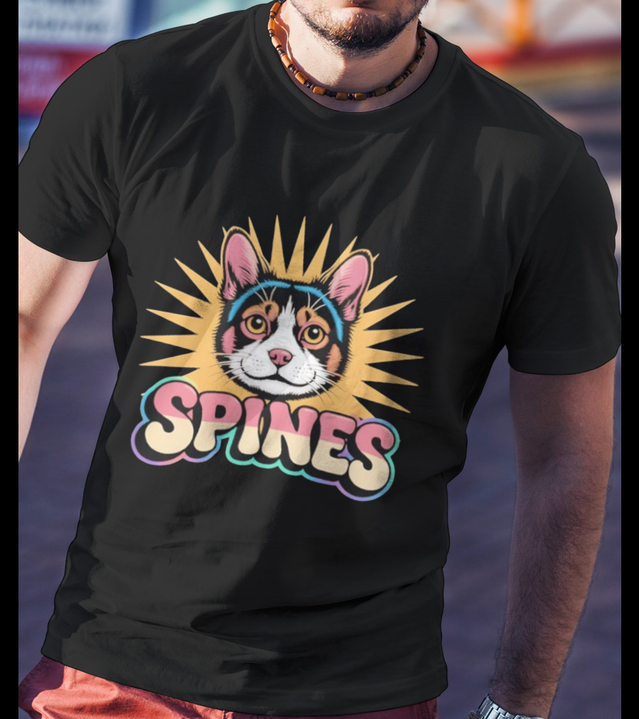 Spines Cat Radiant Sunburst T-Shirt