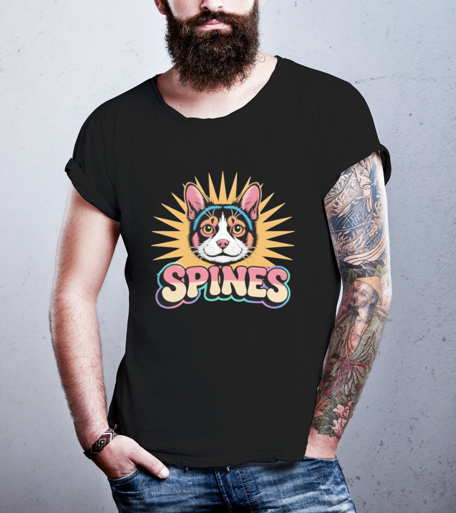 Spines Cat Radiant Sunburst T-Shirt