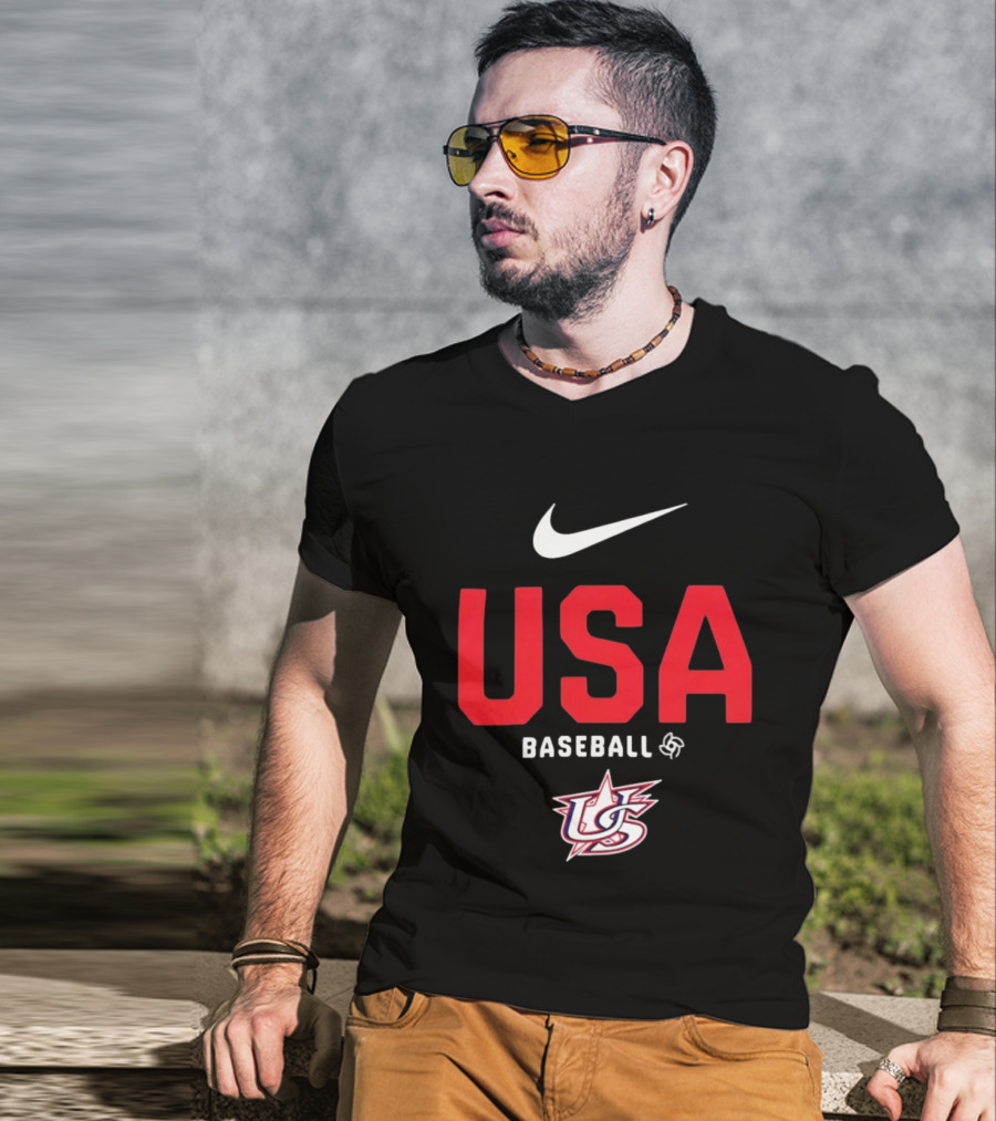 USA Baseball Nike Logo Team USA Sports Fan T-Shirt