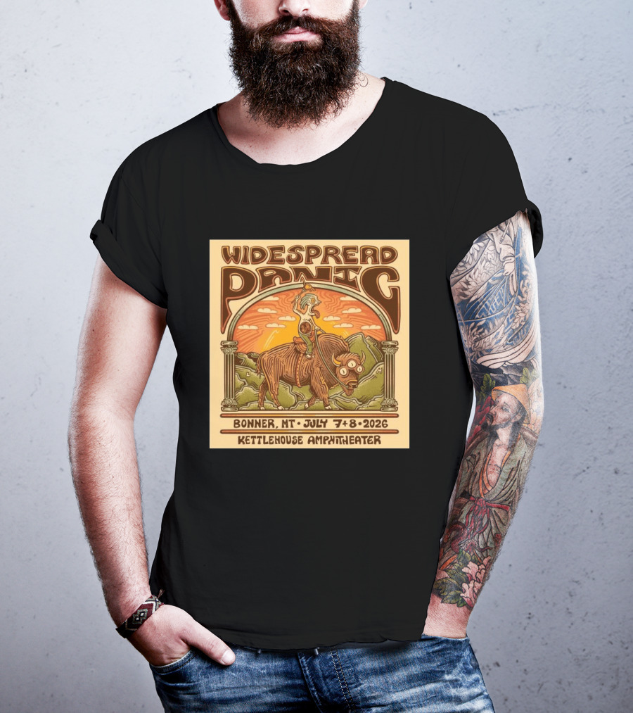 Widespread Panic KettleHouse Amphitheater Bonner MT July 7 8 2026 T-Shirt