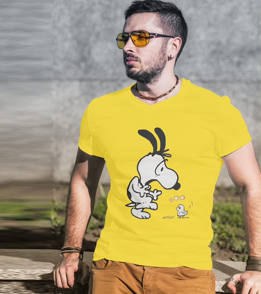 Just A Woman Who Loves Snoopy Boo Halloween T-Shirt