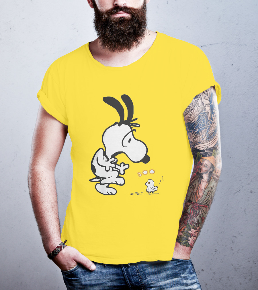 Just A Woman Who Loves Snoopy Boo Halloween T-Shirt