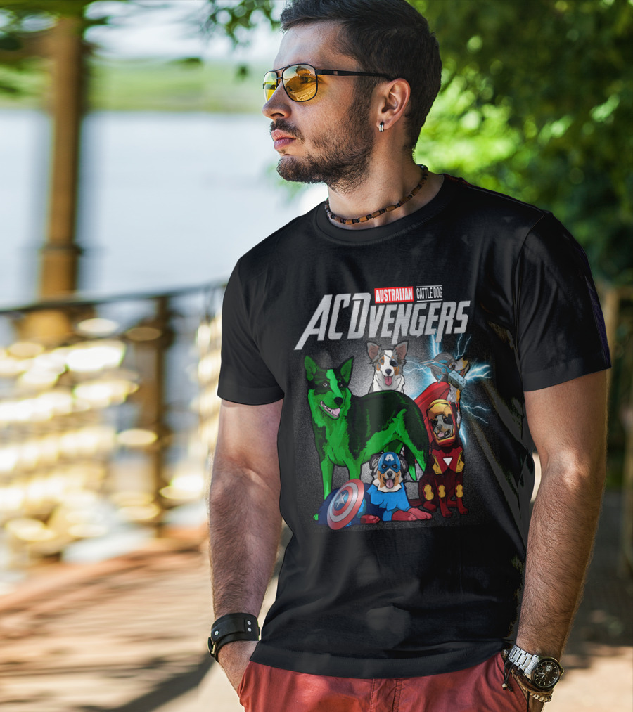 Australian Cattle Dog ACvengers Hero Pups T-Shirt
