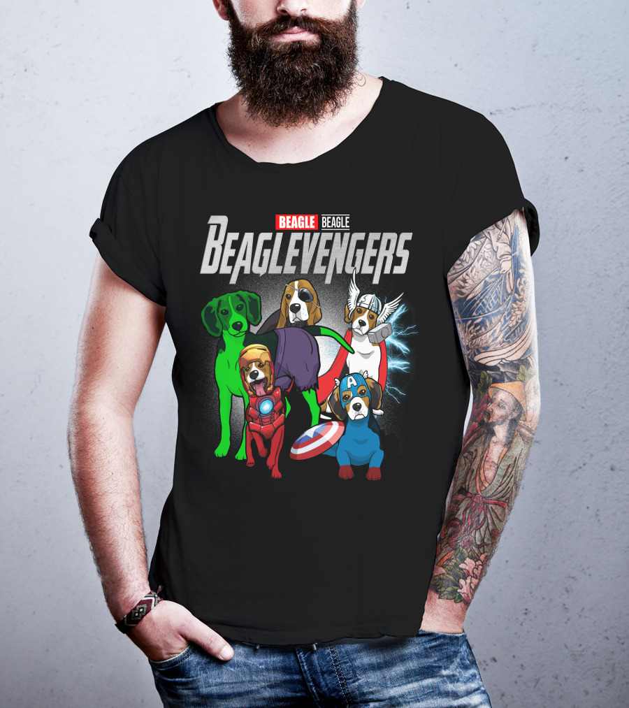 Beagle Beaglevengers Marvel Dog Heroes T-Shirt