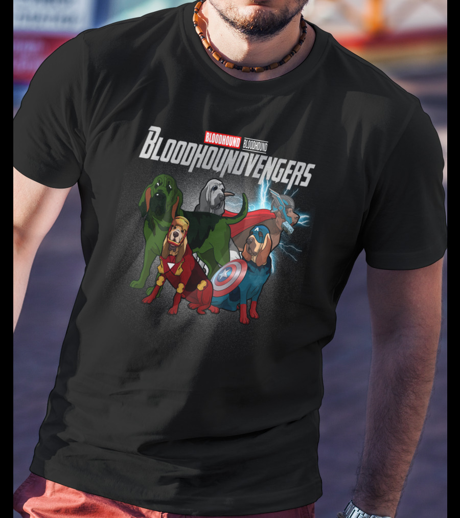 Bloodhound Bloodhoundvengers Superhero Dogs T-Shirt