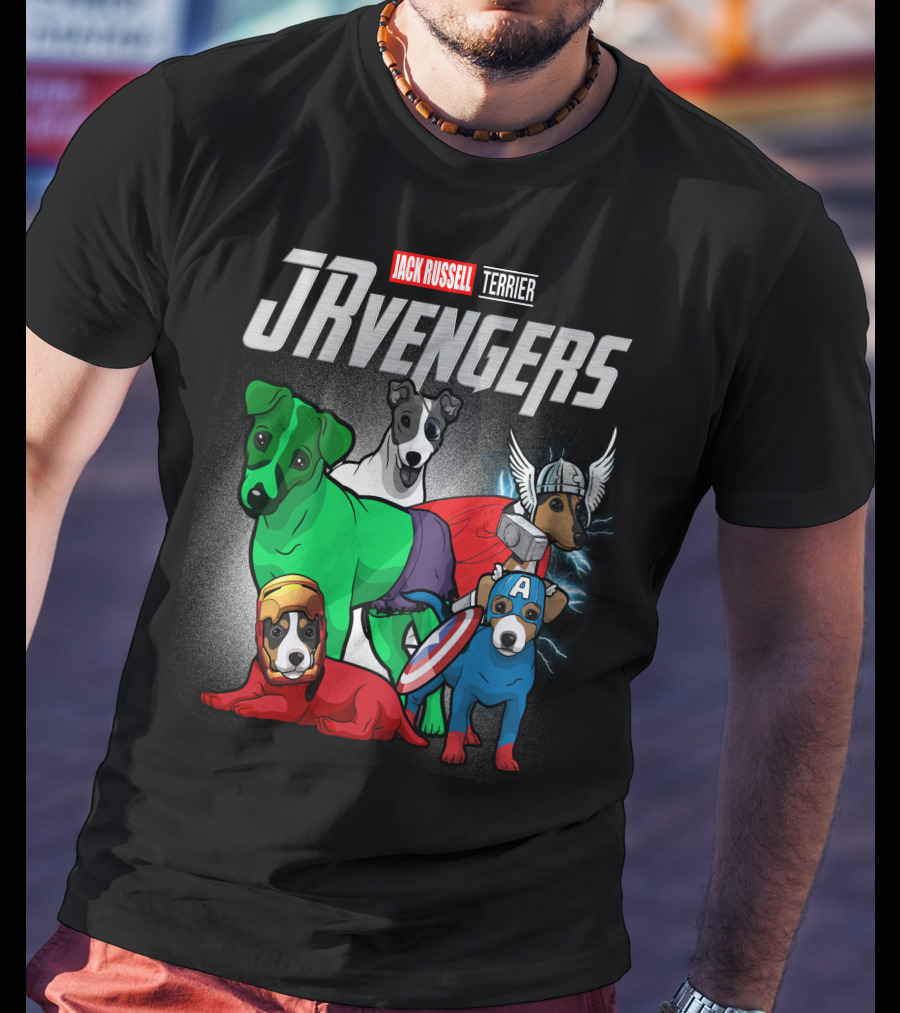 Jack Russell Terrier JRvengers Avengers Dog Costumes T-Shirt