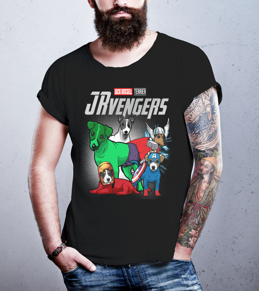 Jack Russell Terrier JRvengers Avengers Dog Costumes T-Shirt
