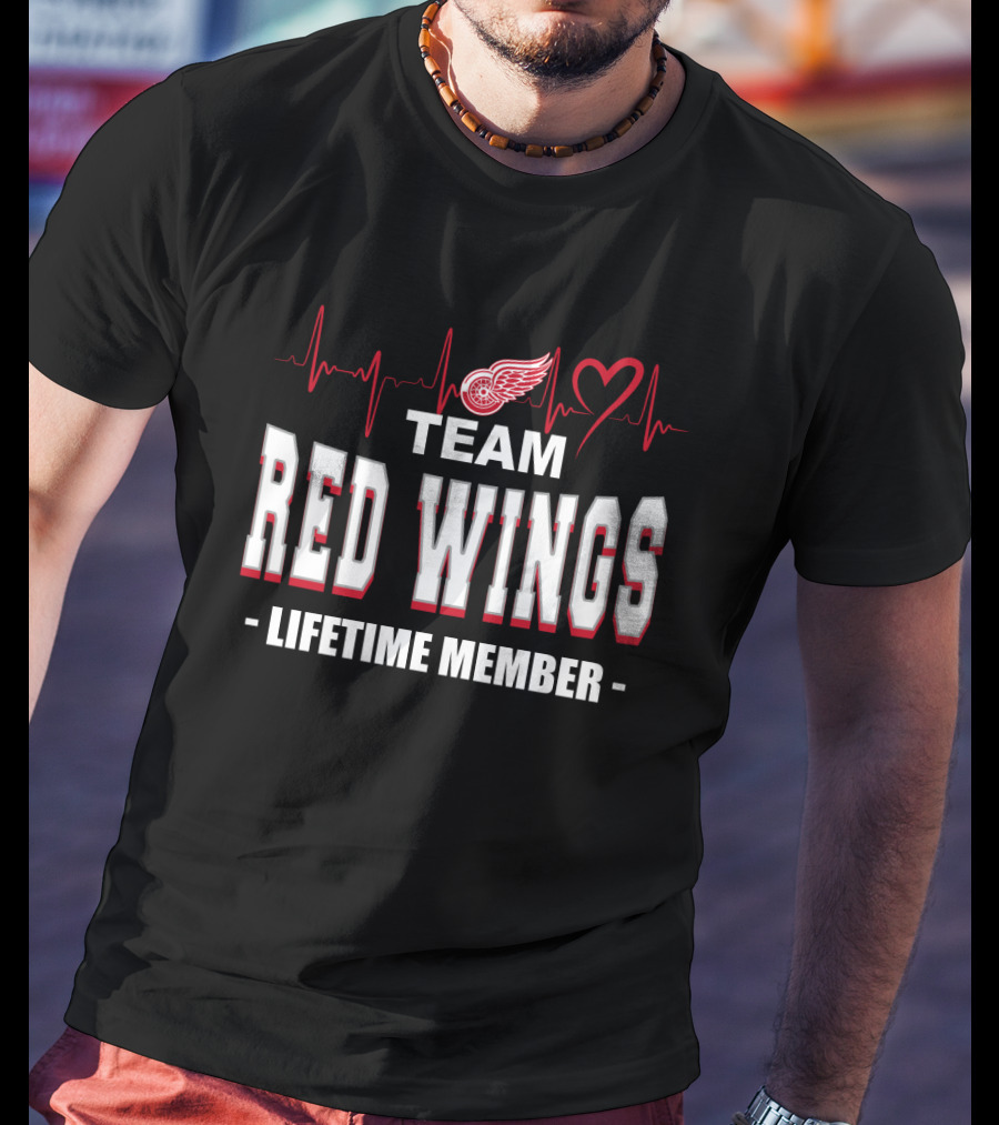 Team Red Wings Lifetime Member Detroit T-Shirt