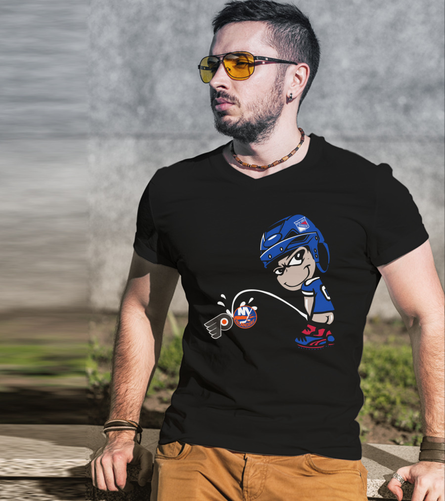 New York Rangers Rivalry Flyers Islanders T-Shirt