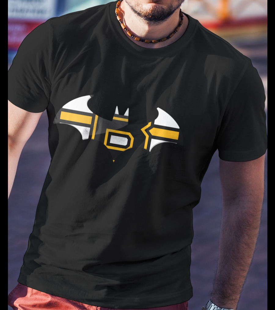Boston Bruins Bat Symbol Crossover T-Shirt