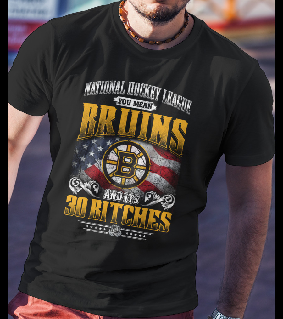 Bruins National Hockey League You Mean And Its 30 Bitches T-Shirt
