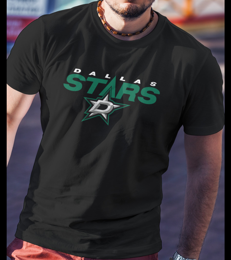 Dallas Stars Nhl Team Logo With Star And D T-Shirt
