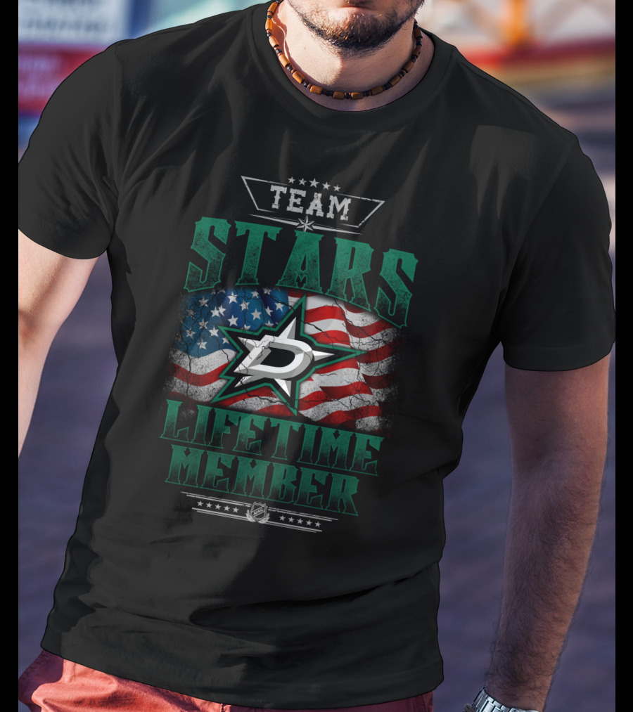 Team Dallas Stars Lifetime Member T-Shirt