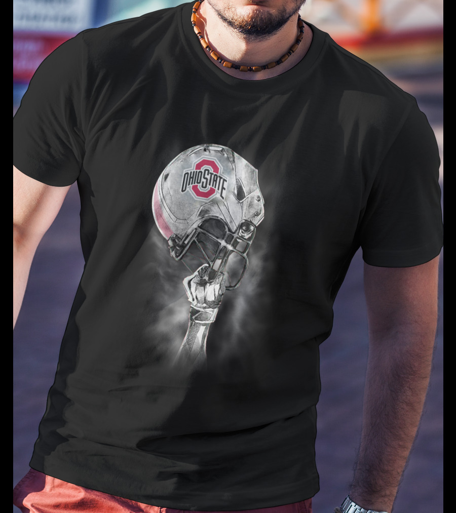 Ohio State Buckeyes Football Helmet And Arm T-Shirt