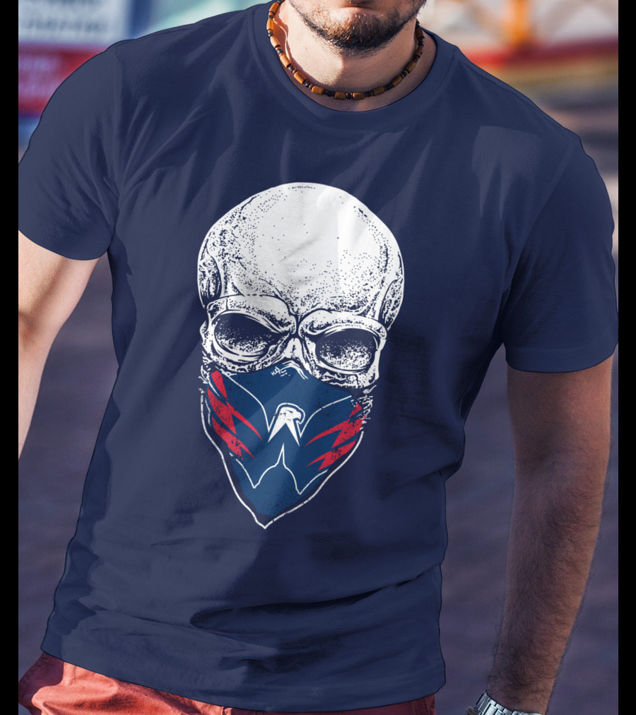 Washington Capitals Skull With Masked T-Shirt