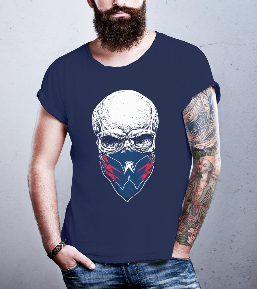 Washington Capitals Skull With Masked T-Shirt