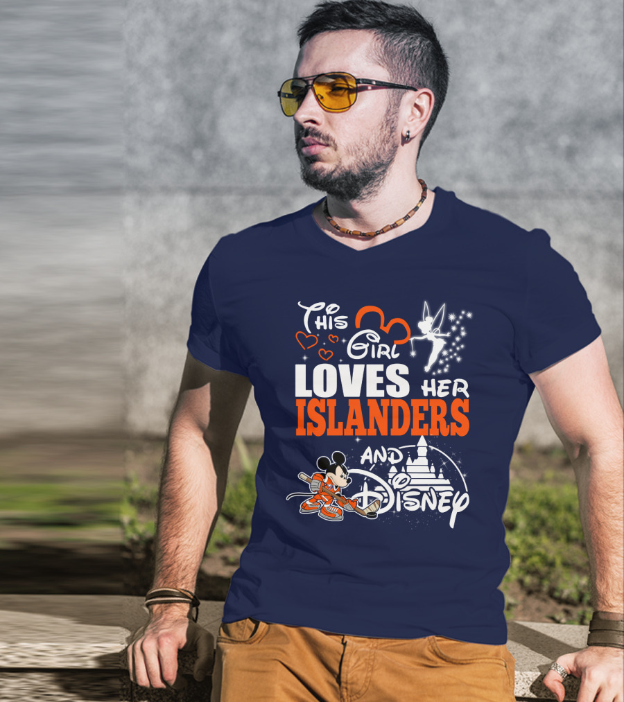 This Girl Loves Her Islanders And Disney T-Shirt