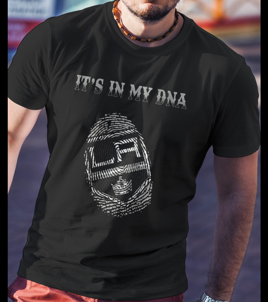 It's In My Dna Los Angeles Kings Fingerprint T-Shirt