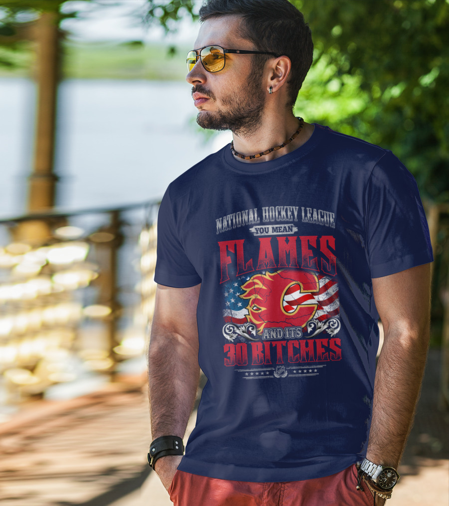 National Hockey League You Mean Flames And It's 30 Bitches T-Shirt