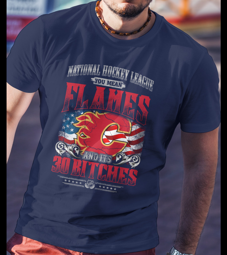 National Hockey League You Mean Flames And It's 30 Bitches T-Shirt