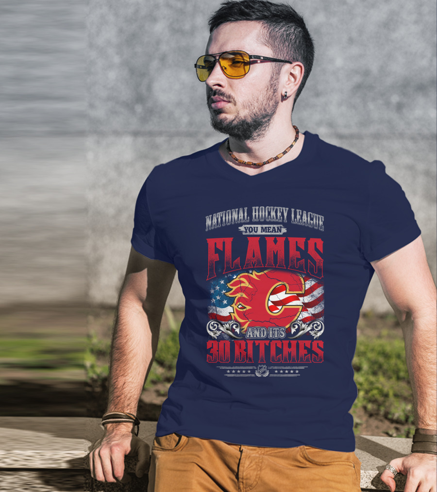 National Hockey League You Mean Flames And It's 30 Bitches T-Shirt