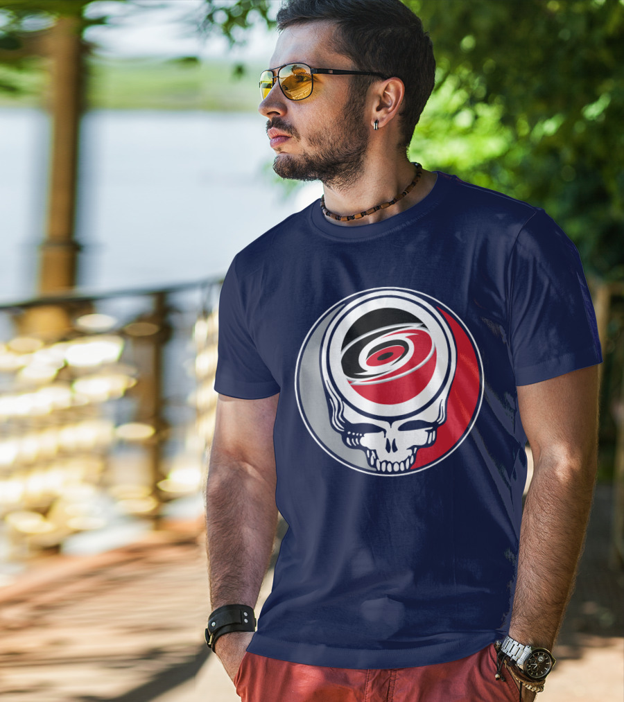 Carolina Hurricanes Grateful Dead Skull T-Shirt