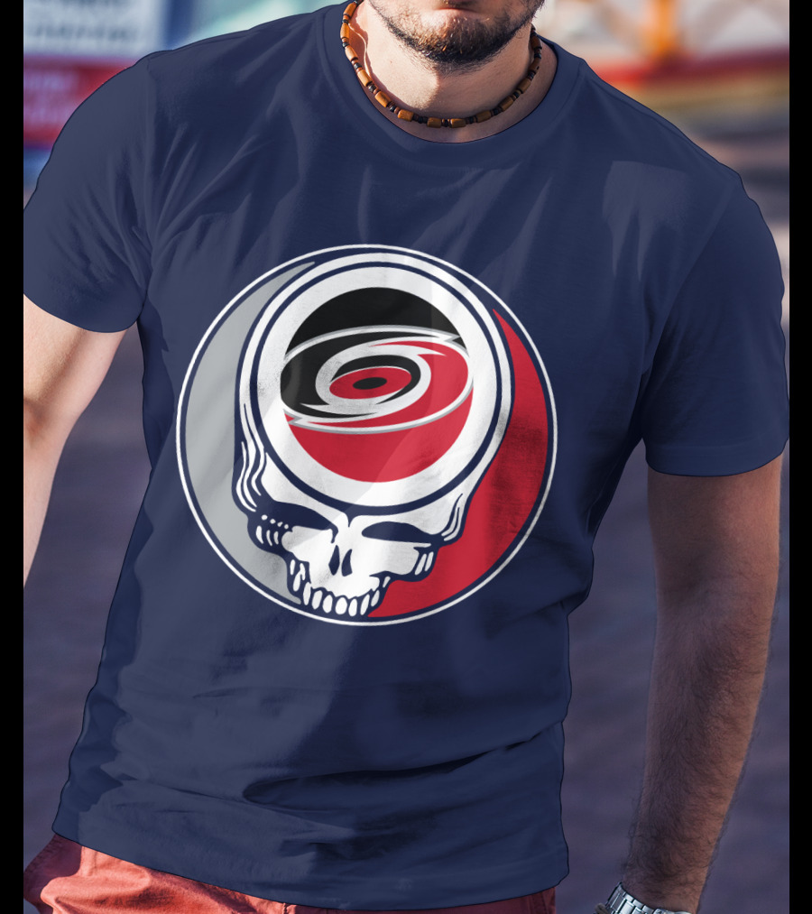 Carolina Hurricanes Grateful Dead Skull T-Shirt