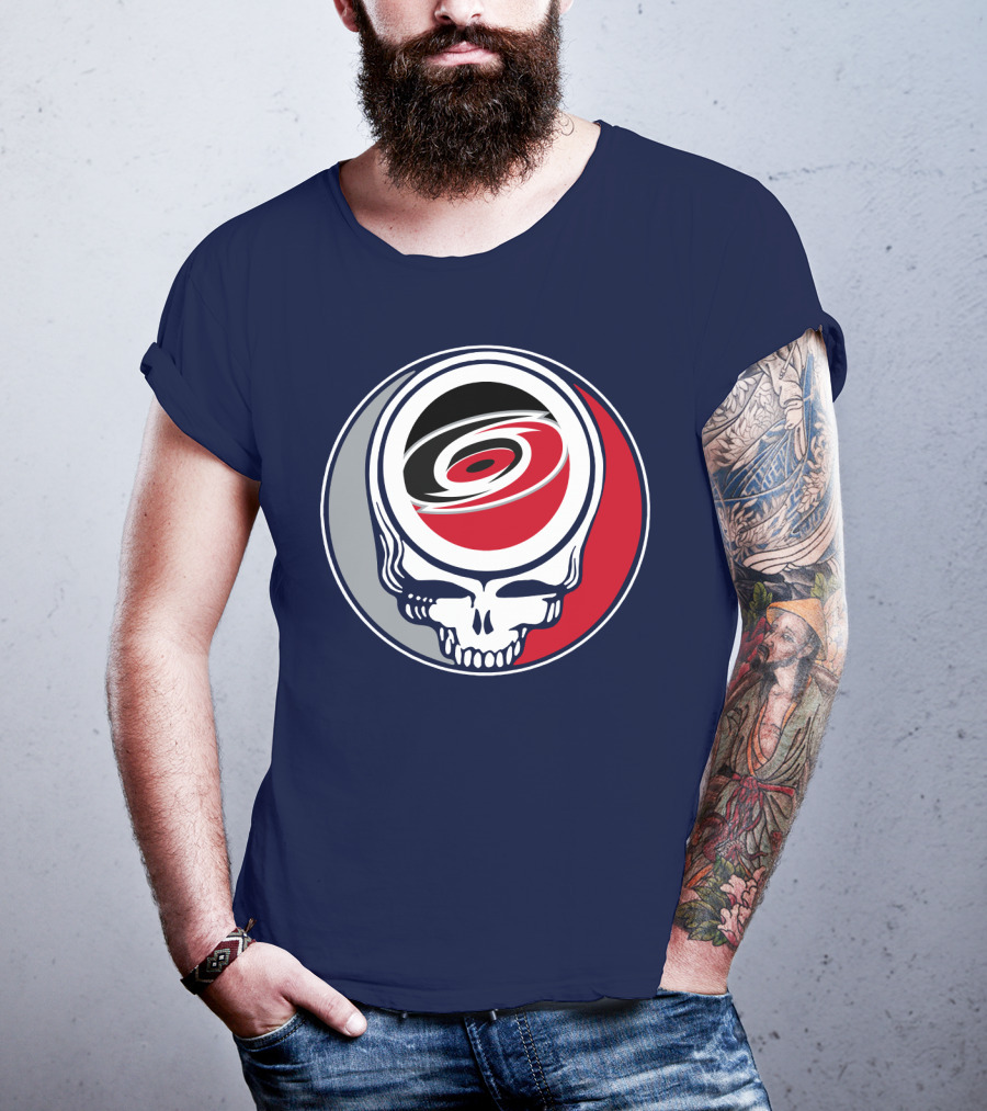 Carolina Hurricanes Grateful Dead Skull T-Shirt