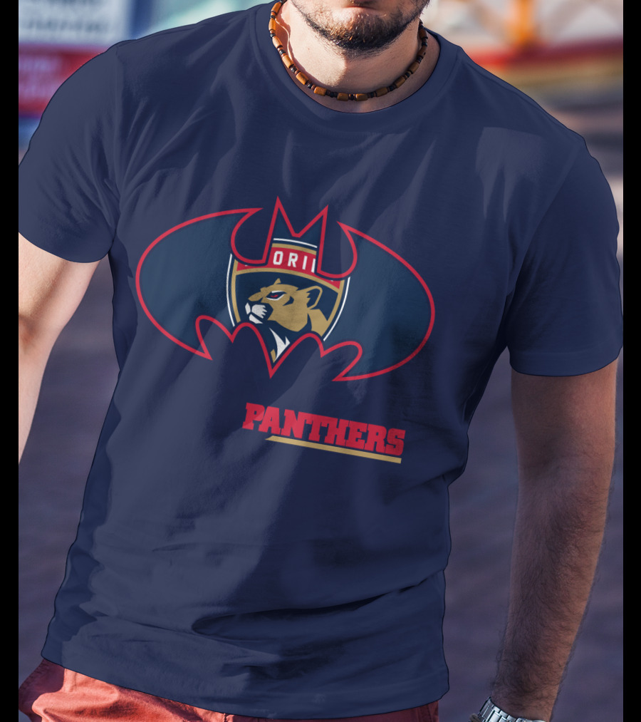 Florida Panthers Bat Symbol Badge T-Shirt