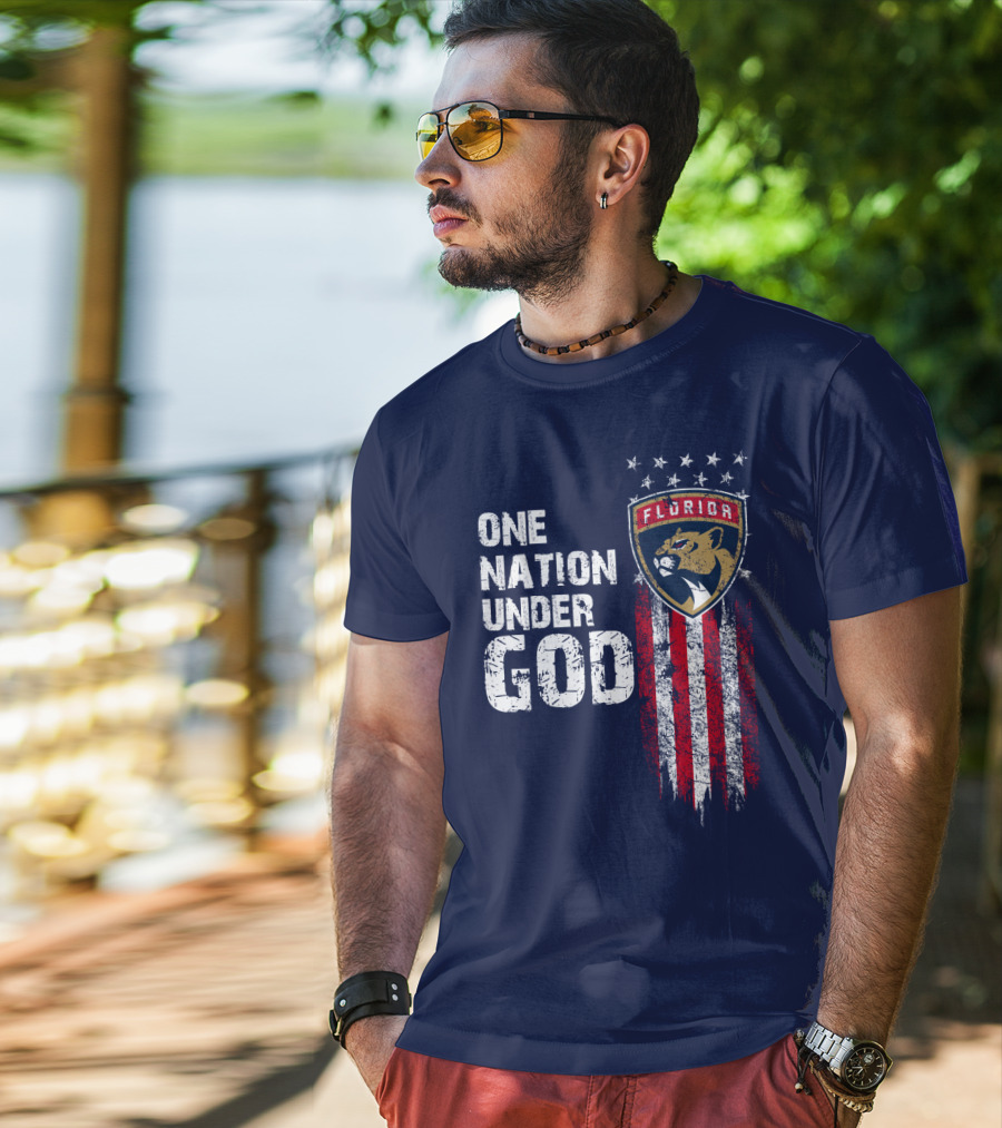 One Nation Under God Florida Panthers T-Shirt