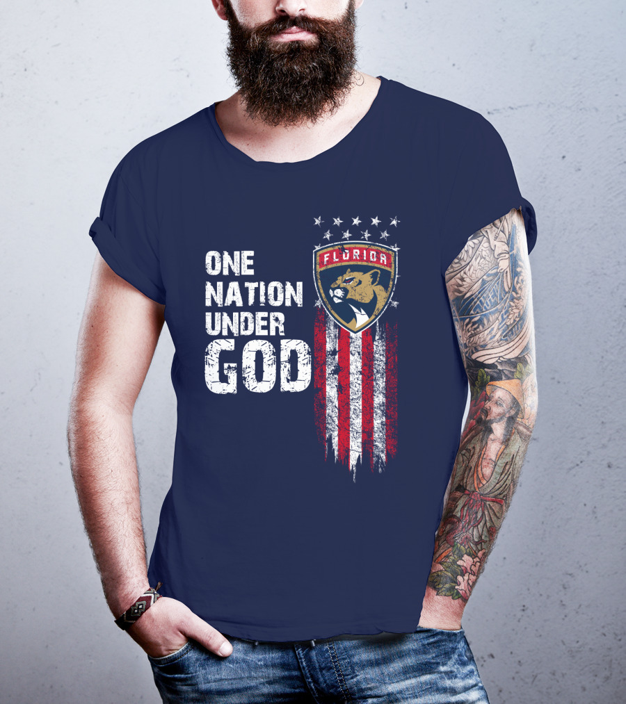 One Nation Under God Florida Panthers T-Shirt