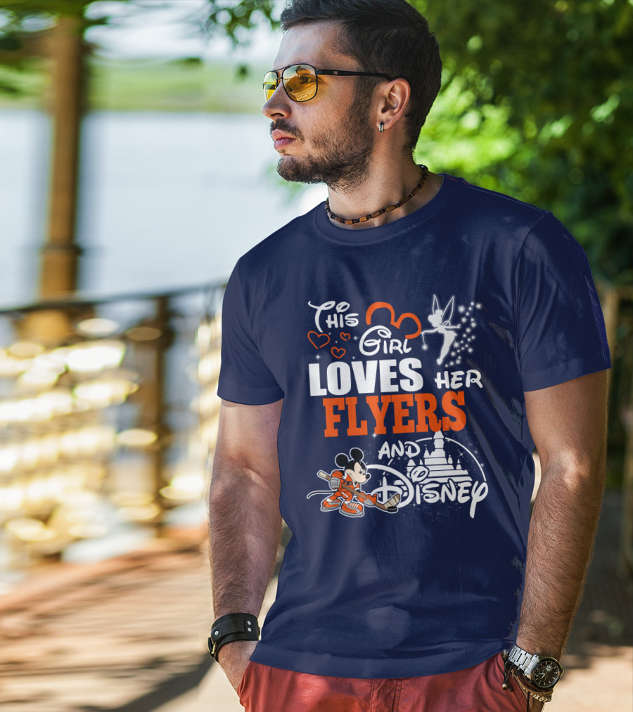 This Girl Loves Her Flyers And Disney T-Shirt