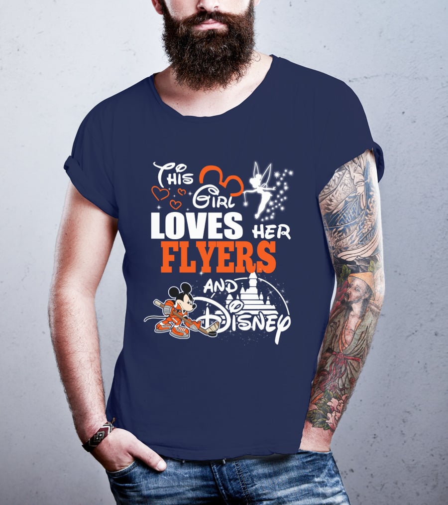 This Girl Loves Her Flyers And Disney T-Shirt