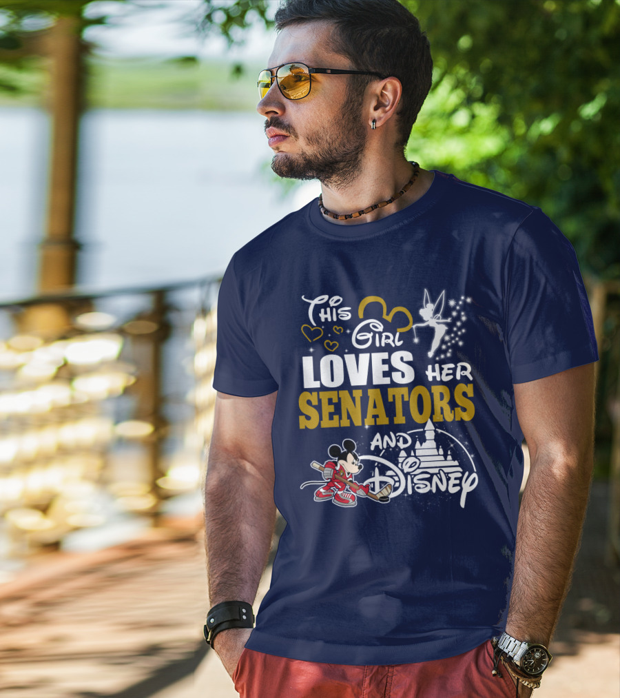 This Girl Loves Her Senators And Disney T-Shirt