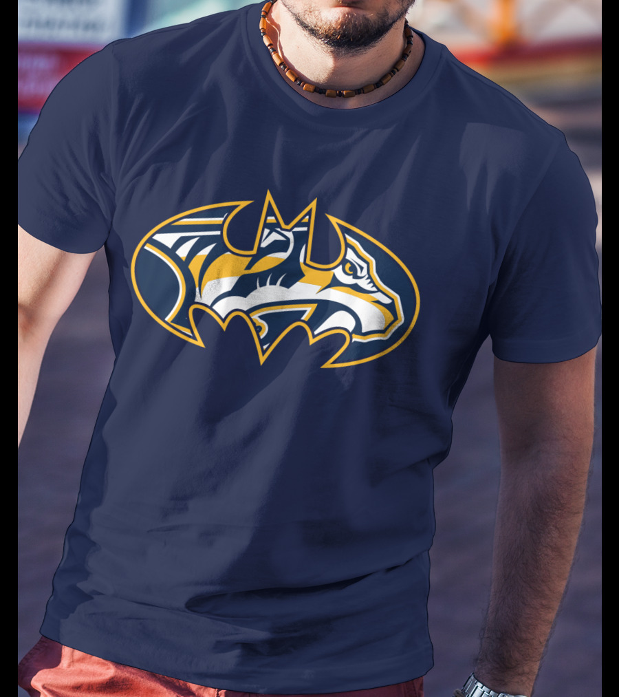 Nashville Predators Batman Logo Mashup T-Shirt