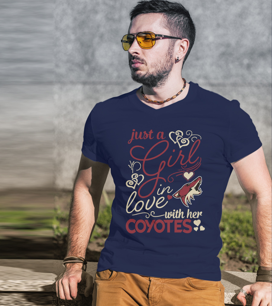 Just A Girl In Love With Her Coyotes T-Shirt